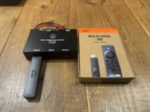 オーディオテクニカ AT-HRD200本体とFire TV Stick